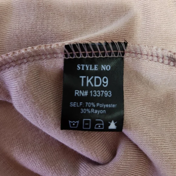 NEW   POL   Women's S/M    Terry     Dress   Pink - Picture 7 of 7